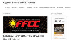 Desktop Screenshot of cypressbaysoundofthunder.com